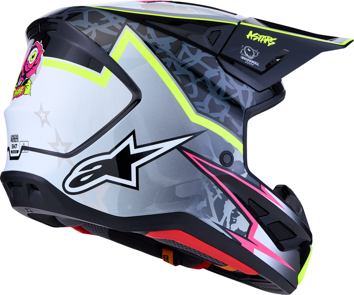 ALPINESTARS SM7 Helmet - Blaster - Black/Gray/White/Yellow Fluo - XS 8301627-1697-XS