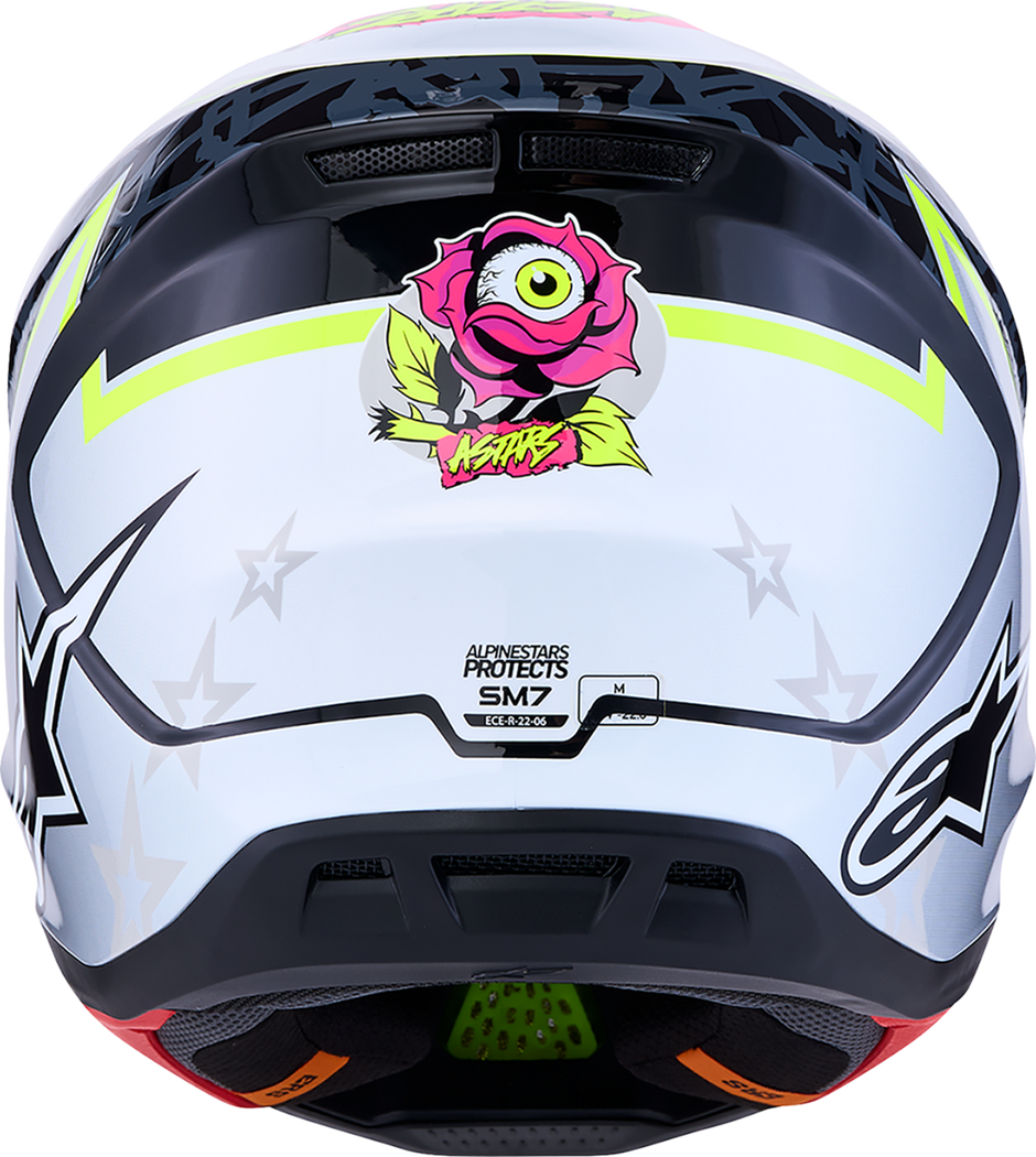 ALPINESTARS SM7 Helmet - Blaster - Black/Gray/White/Yellow Fluo - XS 8301627-1697-XS