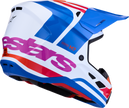 ALPINESTARS SM7 Helmet - Core - White/Blue/Orange/Pink - Small 8301826-2088-S