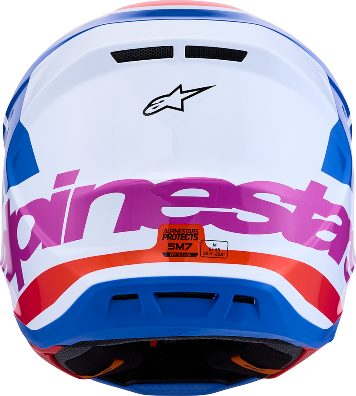 ALPINESTARS SM7 Helmet - Core - White/Blue/Orange/Pink - XL 8301826-2088-XL