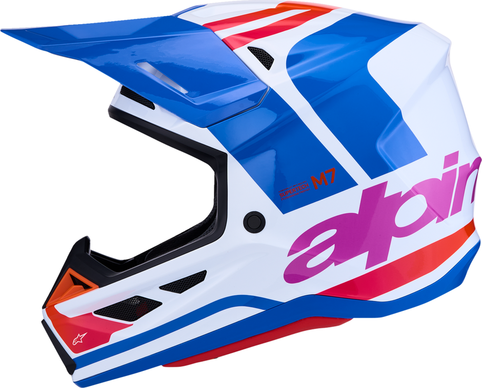ALPINESTARS SM7 Helmet - Core - White/Blue/Orange/Pink - XL 8301826-2088-XL