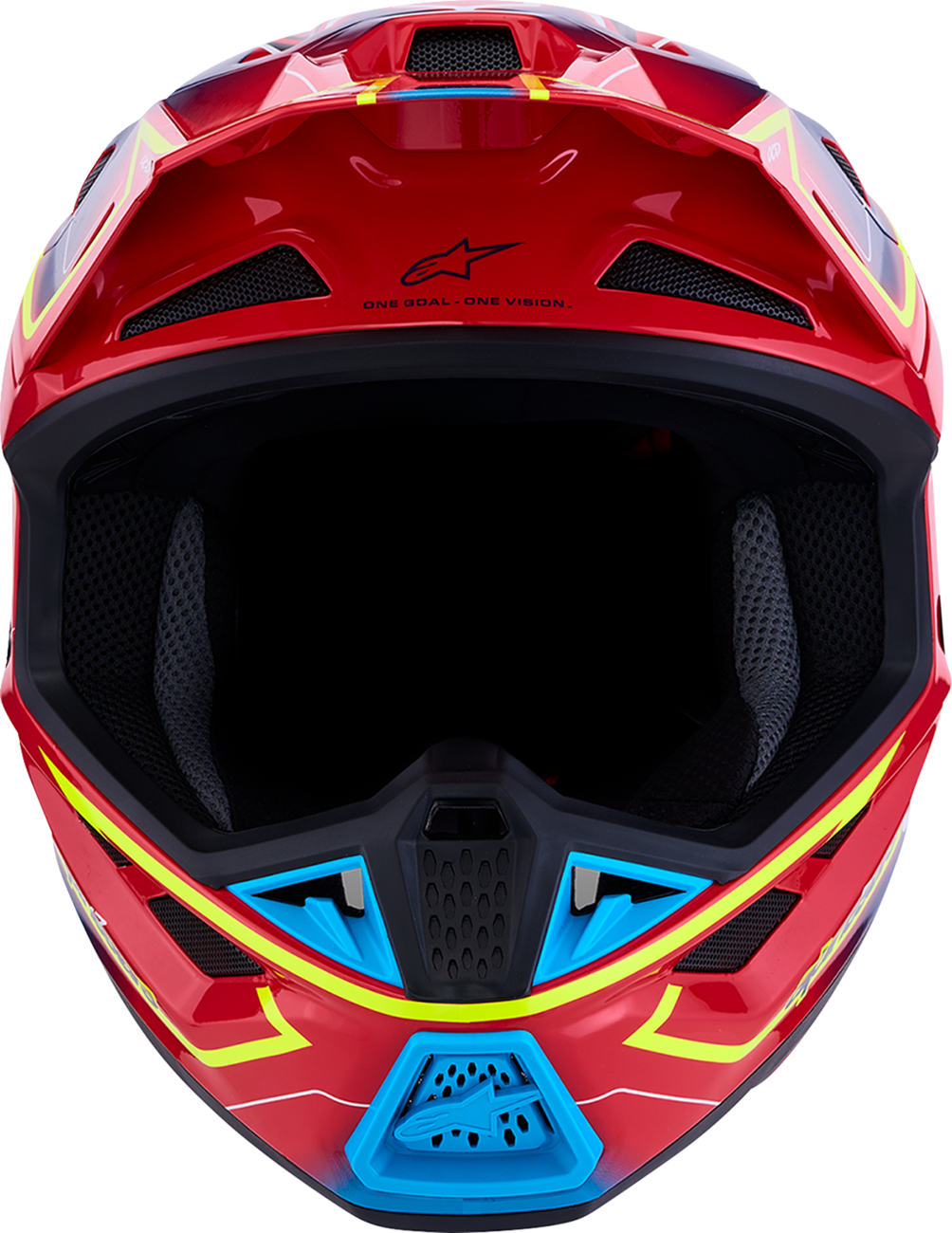 ALPINESTARS SM7 Helmet - Cast - Red/Yellow Fluo/Blue - Small 8302626-3226-S