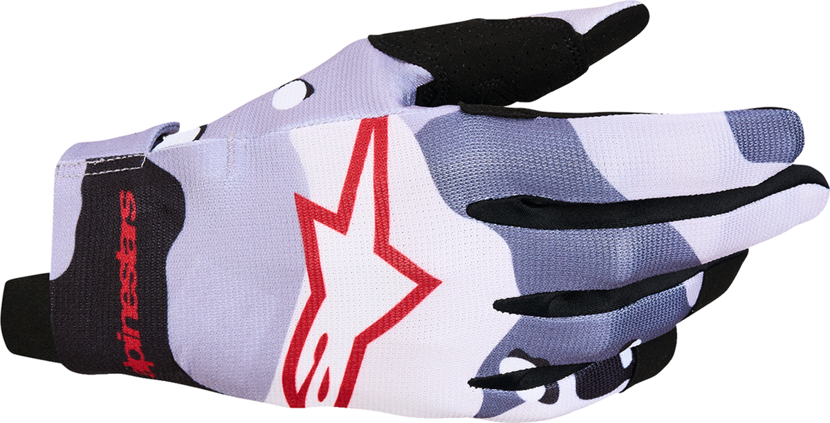 ALPINESTARS Radar Gloves - Ash Gray/Light Lilac/Red/Black - XL 3561824-9347-XL