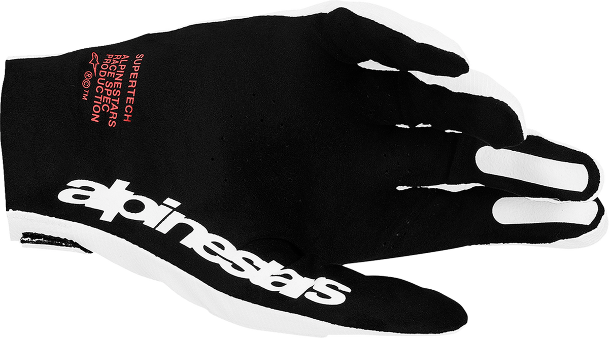 ALPINESTARS Supertech MX Gloves - White/Black/Fire Red - Medium 3560627-2063-M