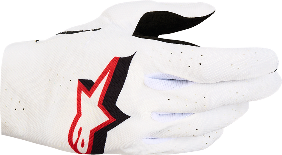 ALPINESTARS Supertech MX Gloves - White/Black/Fire Red - 4XL 3560627-2063-4XL