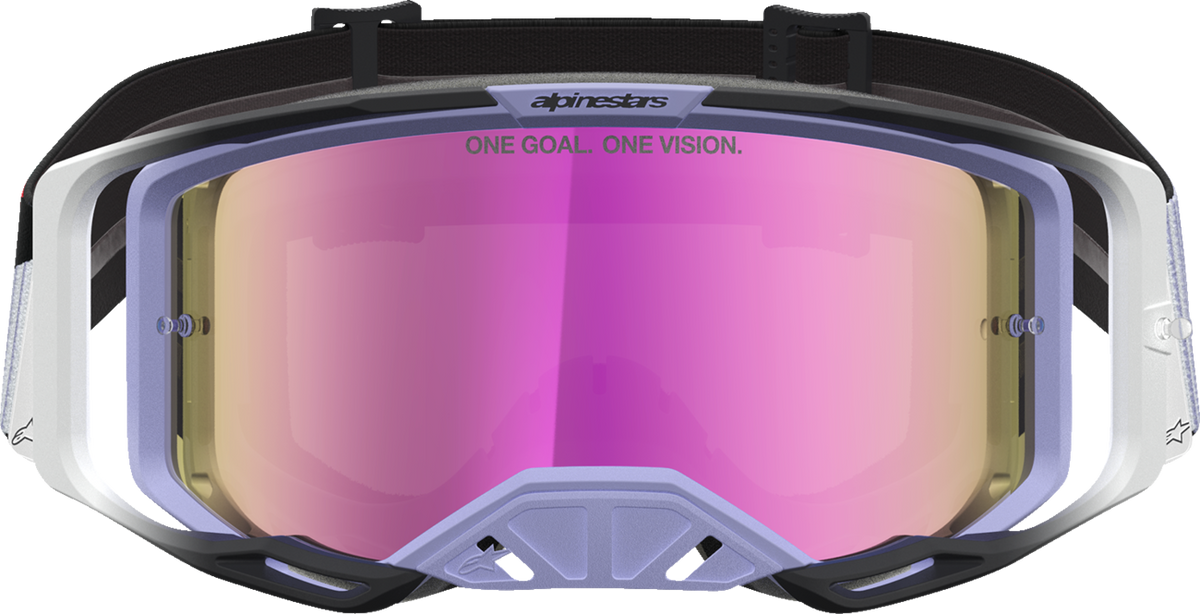 ALPINESTARS GOGGLES Vision 8 Goggle - Maven - Lavender/Black - Pink Mirror Lens 5101627-3234