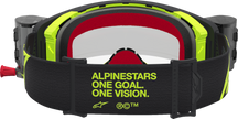 ALPINESTARS GOGGLES Supertech Goggle - Firma - Roll-Off - Black/Yellow Fluo - Clear Lens 5100227-1743