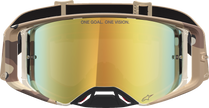 ALPINESTARS GOGGLES Supertech Goggle - Lone - Camo Desert - Gold Mirror Lens 5100627-8068