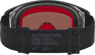 ALPINESTARS GOGGLES Supertech Goggle - Cloak - Black - Silver Mirror Lens 5100427-1456