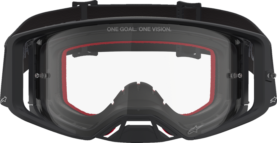 ALPINESTARS GOGGLES Supertech Goggle - Vesta - Matte Black/Silver - Clear Lens 5100827-1745