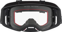 ALPINESTARS GOGGLES Supertech Goggle - Vesta - Matte Black/Silver - Clear Lens 5100827-1745