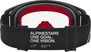 ALPINESTARS GOGGLES Supertech Goggle - Vesta - Matte Black/Silver - Clear Lens 5100827-1745