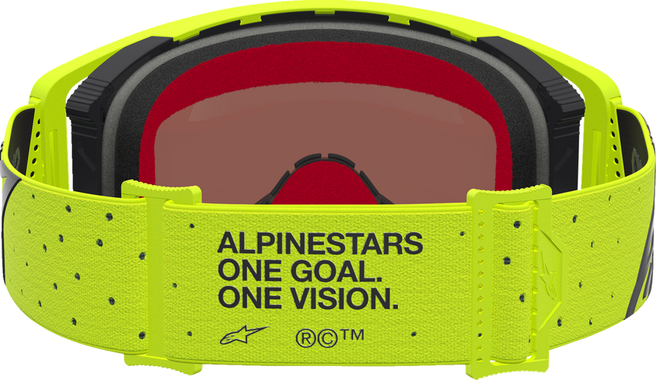 ALPINESTARS GOGGLES Supertech Goggle - Vesta - Fluo Yellow/Black - Pink Mirror Lens 5100727-5002