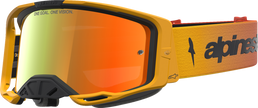 ALPINESTARS GOGGLES Vision 8 Goggle - Amber - Fire Red/Black - Red Mirror Lens 5101427-3235