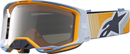 ALPINESTARS GOGGLES Vision 8 Goggle - Maven - Dust Blue/Orange - Silver Mirror Lens 5101627-7366