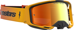 ALPINESTARS GOGGLES Vision 8 Goggle - Amber - Fire Red/Black - Red Mirror Lens 5101427-3235
