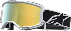 ALPINESTARS GOGGLES Vision 5 Goggle - Rora - Black/White - Gold Mirror Lens 5101927-1762
