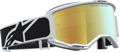 ALPINESTARS GOGGLES Vision 5 Goggle - Rora - Black/White - Gold Mirror Lens 5101927-1762
