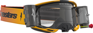 ALPINESTARS GOGGLES Vision 8 Goggle - Amber - Roll-Off - Yellow/Red/Black - Clear Lens 5103327-5009