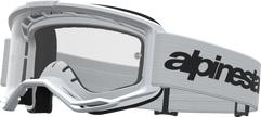 ALPINESTARS GOGGLES Vision 3 Goggle - Wordmark - White/Black - Clear Lens 5103325-2097
