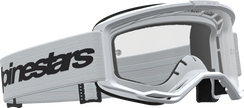 ALPINESTARS GOGGLES Vision 3 Goggle - Wordmark - White/Black - Clear Lens 5103325-2097