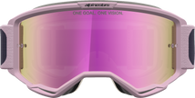 ALPINESTARS GOGGLES Vision 5 Goggle - Rora - Graystone/Old Pink - Pink Mirror Lens 5101927-9356
