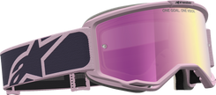 ALPINESTARS GOGGLES Vision 5 Goggle - Rora - Graystone/Old Pink - Pink Mirror Lens 5101927-9356