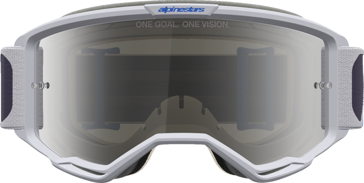 ALPINESTARS GOGGLES Vision 5 Goggle - Drag - LT Lilac/Blue - Silver Mirror Lens 5101727-3244