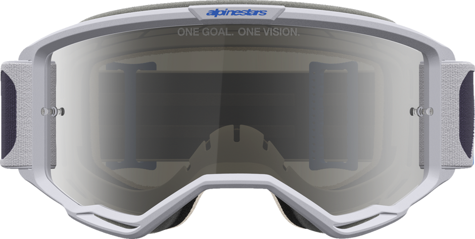 ALPINESTARS GOGGLES Vision 5 Goggle - Drag - LT Lilac/Blue - Silver Mirror Lens 5101727-3244