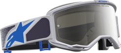 ALPINESTARS GOGGLES Vision 5 Goggle - Drag - LT Lilac/Blue - Silver Mirror Lens 5101727-3244