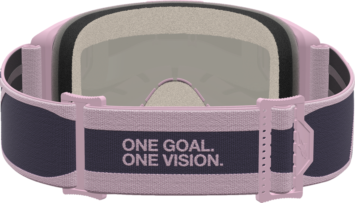 ALPINESTARS GOGGLES Vision 5 Goggle - Rora - Graystone/Old Pink - Pink Mirror Lens 5101927-9356