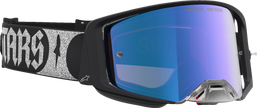 ALPINESTARS GOGGLES Supertech Goggle - Atrox - Black/Silver - Pink Mirror Lens 5100327-1712
