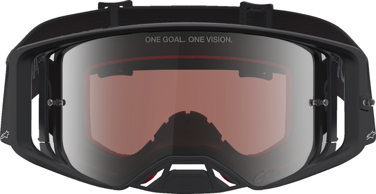 ALPINESTARS GOGGLES Supertech Goggle - Vesta - Matte Black/Silver - Silver Mirror Lens 5100727-1728