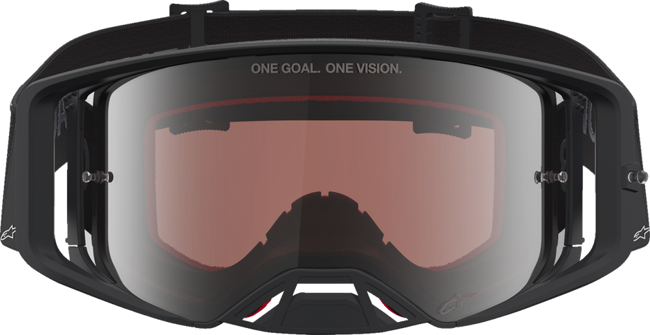 ALPINESTARS GOGGLES Supertech Goggle - Vesta - Matte Black/Silver - Silver Mirror Lens 5100727-1728