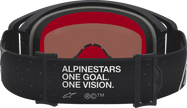 ALPINESTARS GOGGLES Supertech Goggle - Vesta - Matte Black/Silver - Silver Mirror Lens 5100727-1728