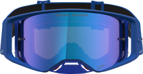 ALPINESTARS GOGGLES Supertech Goggle - Vesta - Blithe BL/White - Blue Mirror Lens 5100727-7353