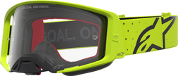 ALPINESTARS GOGGLES Supertech Goggle - Vesta - Fluo Yellow/Black - Clear Lens 5100827-5012