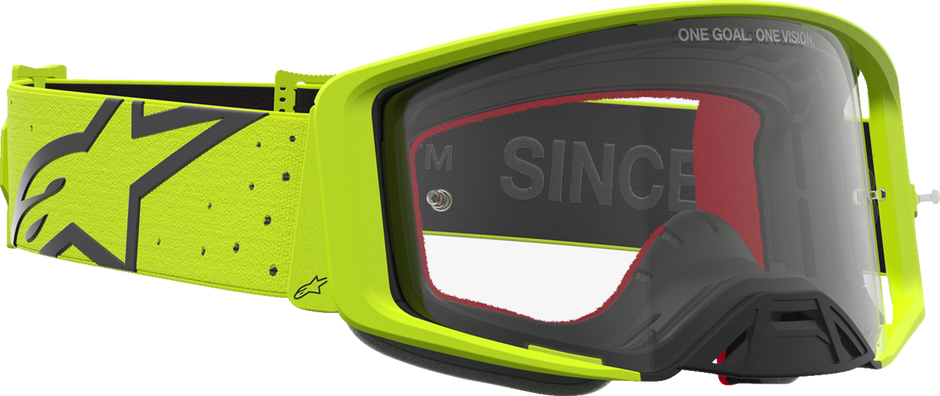 ALPINESTARS GOGGLES Supertech Goggle - Vesta - Fluo Yellow/Black - Clear Lens 5100827-5012