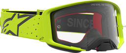 ALPINESTARS GOGGLES Supertech Goggle - Vesta - Fluo Yellow/Black - Clear Lens 5100827-5012