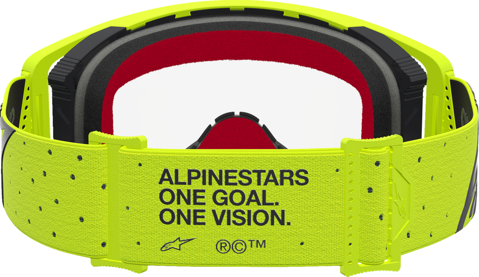 ALPINESTARS GOGGLES Supertech Goggle - Vesta - Fluo Yellow/Black - Clear Lens 5100827-5012