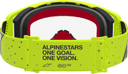 ALPINESTARS GOGGLES Supertech Goggle - Vesta - Fluo Yellow/Black - Clear Lens 5100827-5012