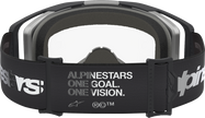 ALPINESTARS GOGGLES Vision 8 Goggle - Amber - Black/Silver - Clear Lens 5101527-1742
