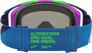 ALPINESTARS GOGGLES Vision 8 Goggle - Maven - Blithe Blue/Purple - Pink Mirror Lens 5101627-7358