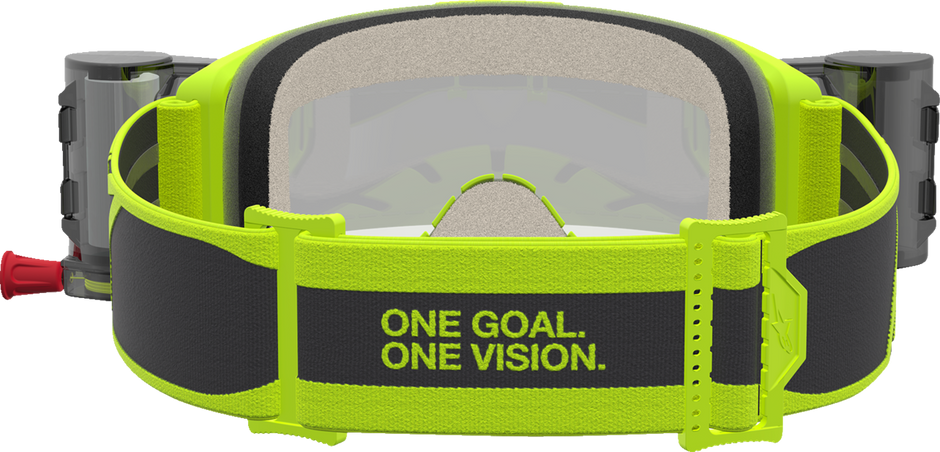 ALPINESTARS GOGGLES Vision 5 Goggle - Rora - Roll-Off - Fluo Yellow/Black - Clear Lens 5103427-5012