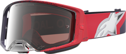 ALPINESTARS GOGGLES Supertech Goggle - Hiten - Black/Red - Silver Mirror Lens 5100527-1434