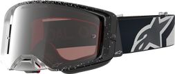 ALPINESTARS GOGGLES Supertech Goggle - Hiten - White/Black - Silver Mirror Lens 5100527-2094