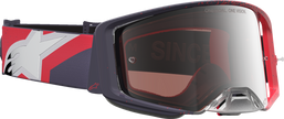ALPINESTARS GOGGLES Supertech Goggle - Hiten - Black/Red - Silver Mirror Lens 5100527-1434