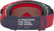 ALPINESTARS GOGGLES Supertech Goggle - Hiten - Black/Red - Silver Mirror Lens 5100527-1434