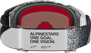 ALPINESTARS GOGGLES Supertech Goggle - Hiten - White/Black - Silver Mirror Lens 5100527-2094