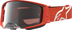 ALPINESTARS GOGGLES Supertech Goggle - Vesta - Orange/Silver - Silver Mirror Lens 5100727-4013